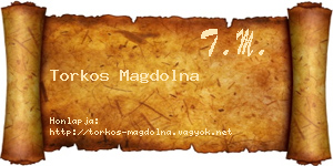 Torkos Magdolna névjegykártya