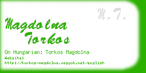 magdolna torkos business card